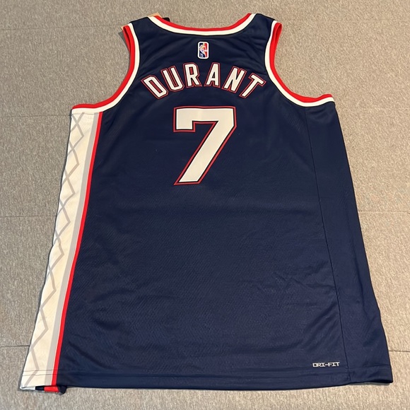 Kevin Durant Brooklyn Nets NBA Hardwood Classics KD Nike Jersey Swingman - Picture 11 of 15